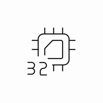 Computer 32 Bit Icon 32-Bit Images – Browse 6,653 Stock Photos, Vectors, and Video | Adobe Stock