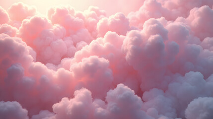 Smoky texture with cotton like cloud formations pastel tones