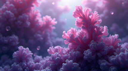 Violet ink tendrils expanding in soft underwater patterns