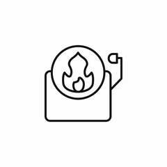 fire hose reel icon sign vector