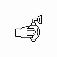 hand pump manual icon sign vector