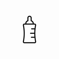 baby feeding bottle icon sign vector