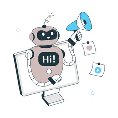 Ai Promotion Vector illustration. EPS 10 File