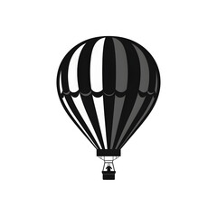 Naklejka premium hot air balloon silhouette