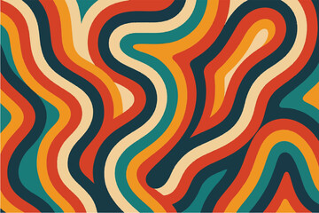 Colorful and Abstract Wavy Patterns Modern and Retro Designs