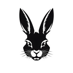 Fototapeta premium bunny head silhouette