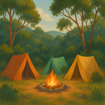 Campsite that is picture perfect
