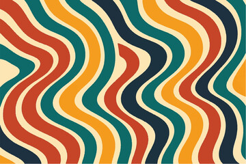 Colorful and Abstract Wavy Patterns Modern and Retro Designs