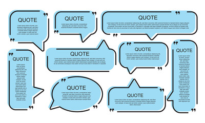 Chat bubble in yellow, speech bubble, message box set. Yellow background quotespeech bubble.Print