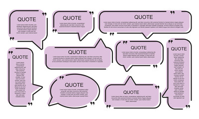 Chat bubble in yellow, speech bubble, message box set. Yellow background quotespeech bubble.Print