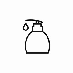 soap dispenser drop icon sign vector