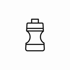 water bottle gym icon sign vector