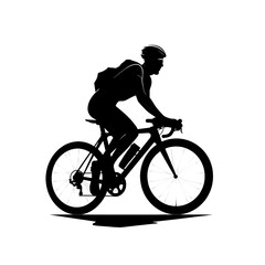 Fototapeta premium cycle silhouette