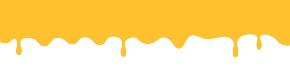 Honey dripping border vector illustration
