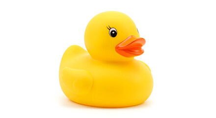 Playful Yellow Rubber Duck with Detailed Features