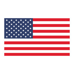 USA flag banner, United States background, US flag border. with copy space for your text or design
