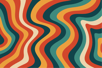 Colorful and Abstract Wavy Patterns Modern and Retro Designs