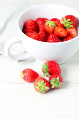Seasonal strawberries still life