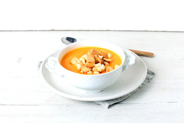 Pumpkin cream still life food