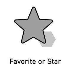 Obraz premium Favorite Icon – Star, Highlight, Best, Rating, Bookmark, Featured, Priority, Rank, Review, Award