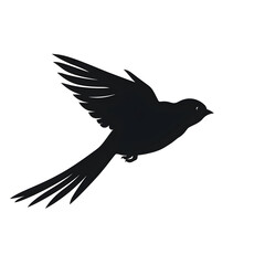 Fototapeta premium a swallow silhouette