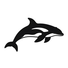 Obraz premium orca silhouette