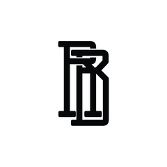 RB monogram logo design letter text name symbol monochrome logotype alphabet character simple logo