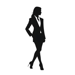 Fototapeta premium businesswoman silhouette