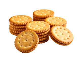 Biscuits isolated on transparent background