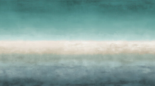 Soft gradient background with horizontal layers in faded sage, ivory, and muted blue tones creating calm and serene atmosphere for wallpaper or design use