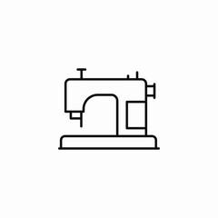 home sewing machine icon sign vector
