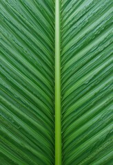 close up green palm leaf texture, leaf of Plam tree ornamental plants in the garden