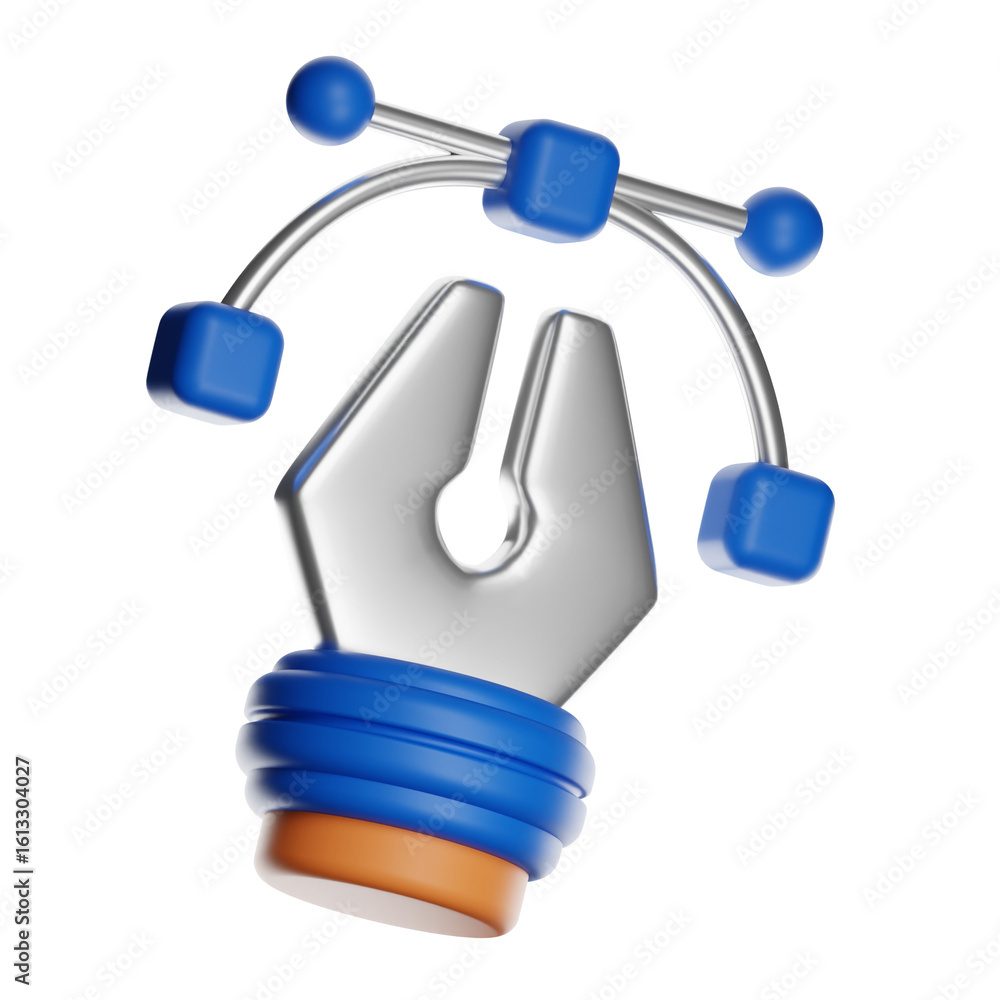 Poster creative design tool icon with transparent background