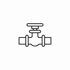 pipe valve fitting icon sign vector