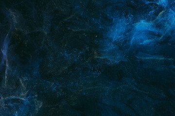 Abstract background. Dark blue cosmic sky, outer space