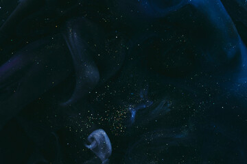 Abstract background. Dark blue cosmic sky, outer space