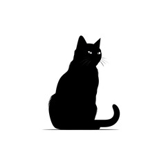Obraz premium cat images silhouette