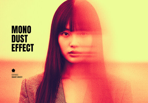 Mono Dust Photo Effect Mockup