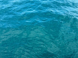 Blue sea water surface background