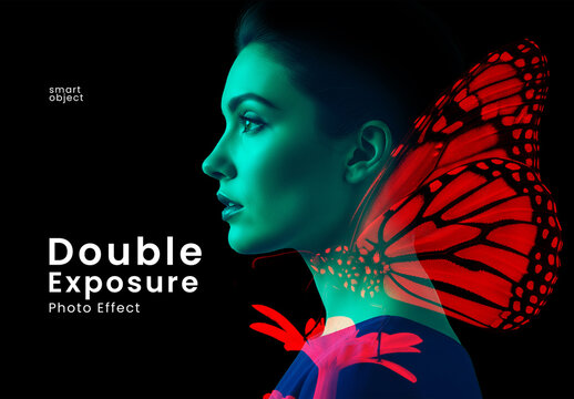 Double Exposure Portrait Photo Effect