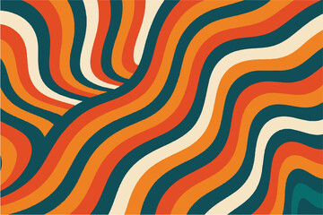 Colorful and Abstract Wavy Patterns Modern and Retro Designs