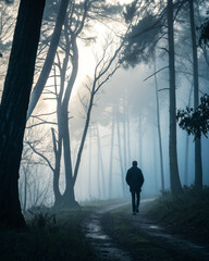 Fototapeta premium walking in the woods