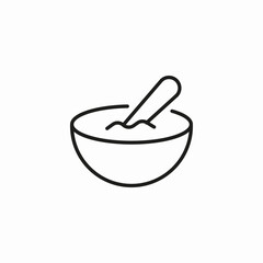 baby food bowl icon sign vector