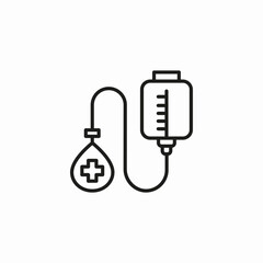 blood transfusion bag  icon sign vector