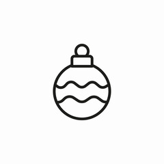 christmas tree ornament icon sign vector