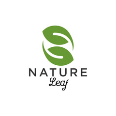 Nature Leaf Logo Leaves Icon Concept Design Garden Park Eco Company Logo Organic Herbal Pharmacy Logo