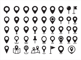 Variety of Map Icons collection 