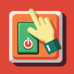 like button with hand