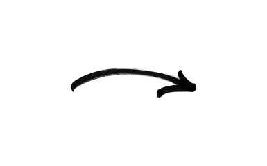 hand-drawn arrow marker isolated PNG transparent—hand-drawn brush stroke arrows on transparent background.	