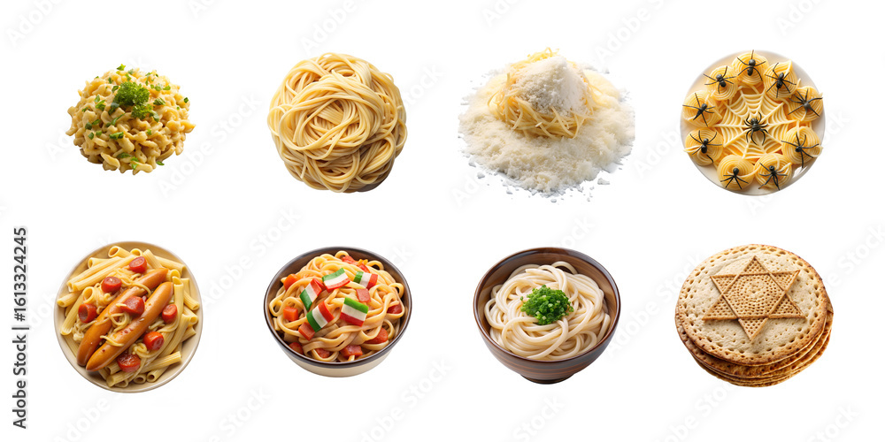 Poster collection of four modern icons representing rss feeds, water drops, and sound waves isolated on tra